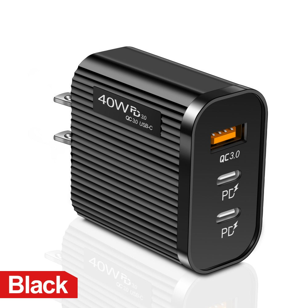 Cargador Móvil Premium Striped USB+2PD Tipo-C