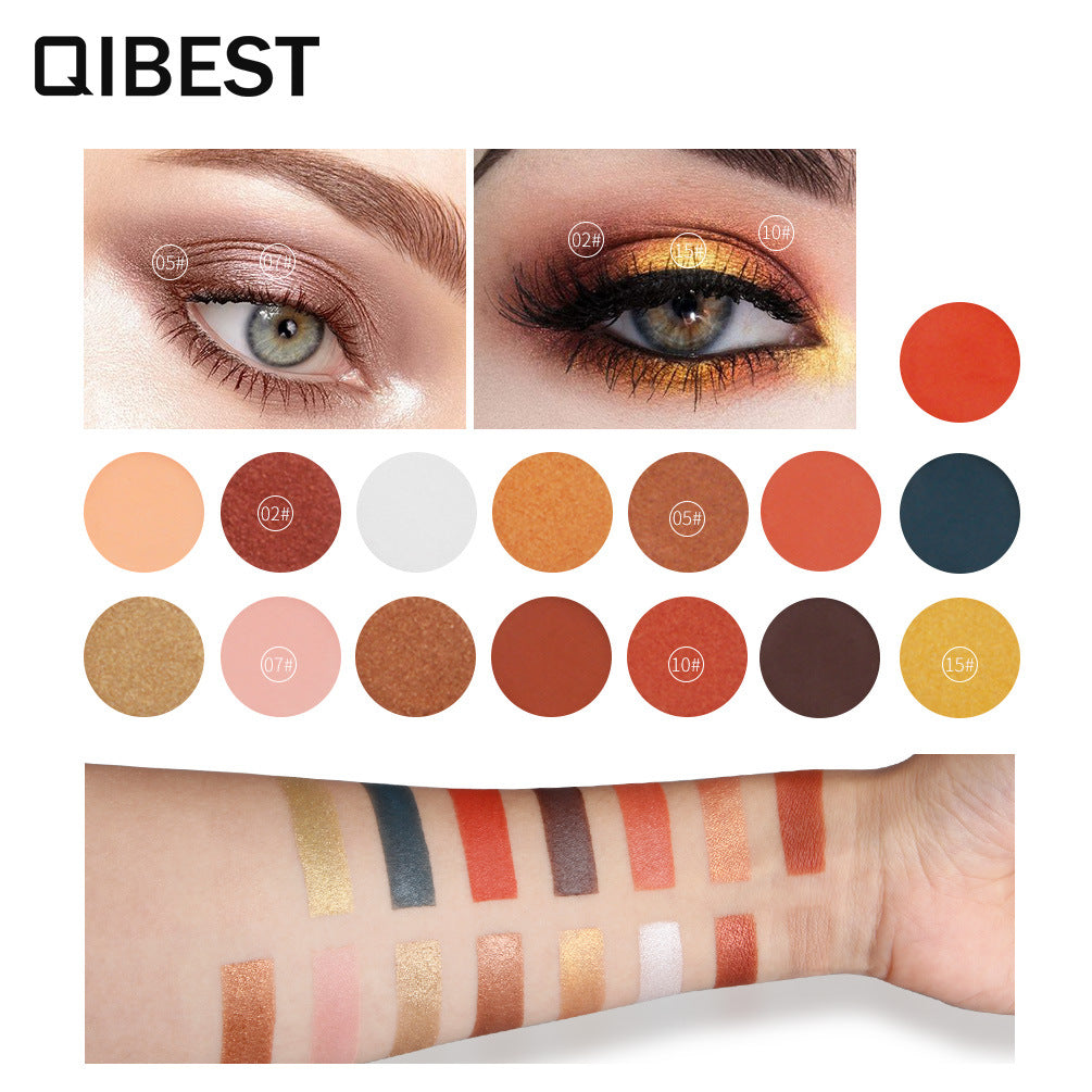 Paleta de Sombras QIBEST Renaissance de 15 Colores