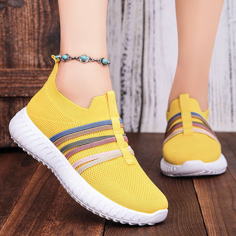 Women's Breathable Mesh Casual Flats - Plus Size Soft Bottom Pumps