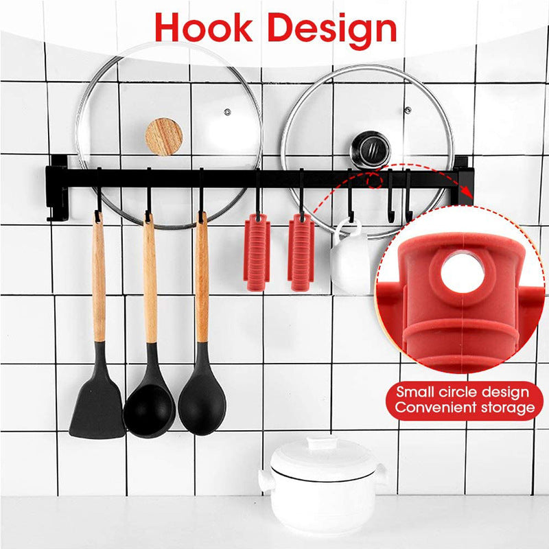 Silicone insulated pot handle sleeve set high-temperature resistant and anti slip pot ear clip anti scald hand clip - Korvel