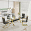Dining table Modern tempered glass dining table Large modern office desk - Korvel