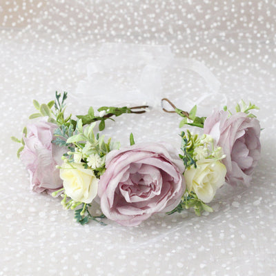 Elegant Peony Flower Crown Headband for Special Occasions