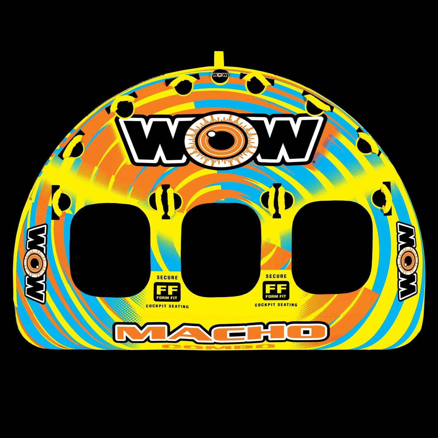WOW Watersports Macho Tube à tirer pour 1 à 3 personnes