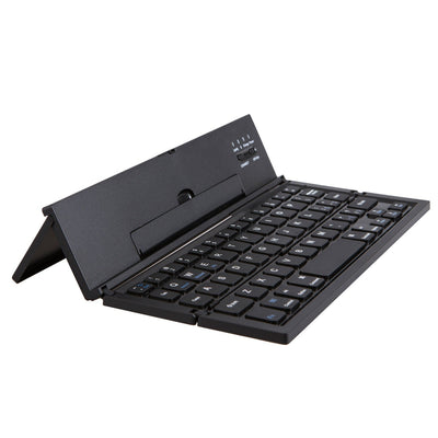 Mini blue tooth foldable pc keyboard portable notebook three fold keyboard for business laptop pad computer - Korvel