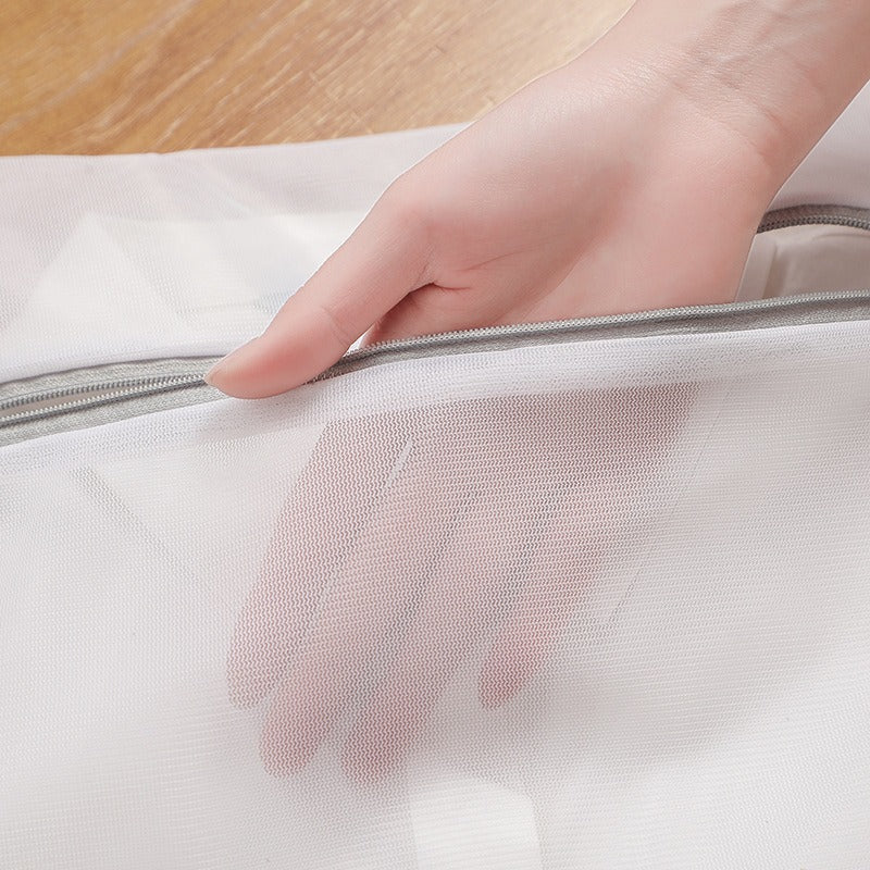 Gray laundry bag, thick and thin mesh bag, laundry for household underwear, and protective bag - Korvel