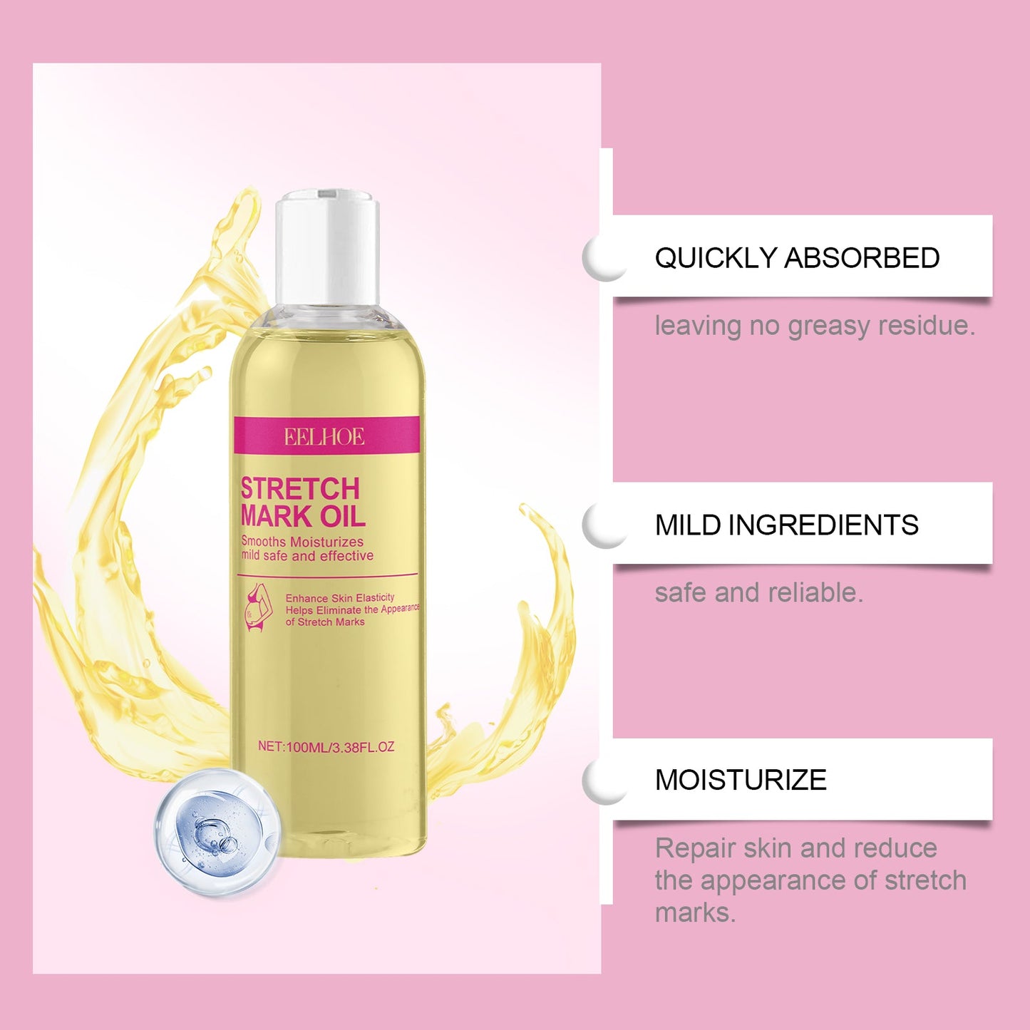 Skin Care Oil, Gentle, Nourishing And Improving Skin Care Oil For Postpartum Mothers - Korvel