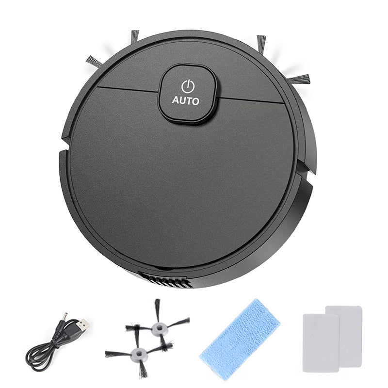 Aspiradora Robot 3 en 1 con Carga USB y Succión de 1000Pa