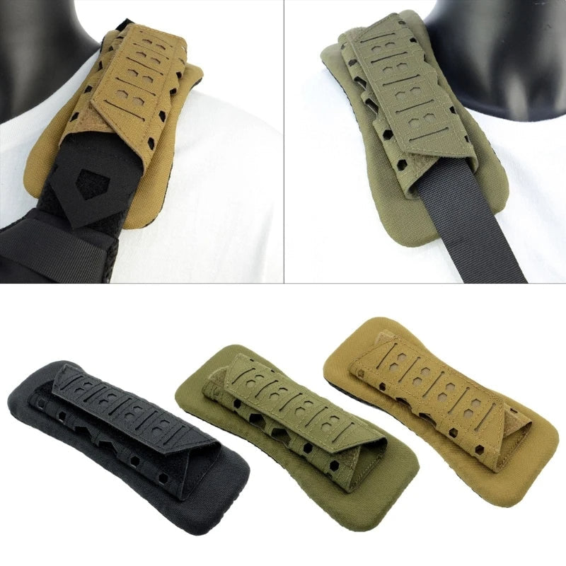 Laser Cutting Tactical Vest Shoulder Strap Pads Outdoor Backpack Breathable Mesh Cushion Shoulder Pad For Hunting Vest - Korvel