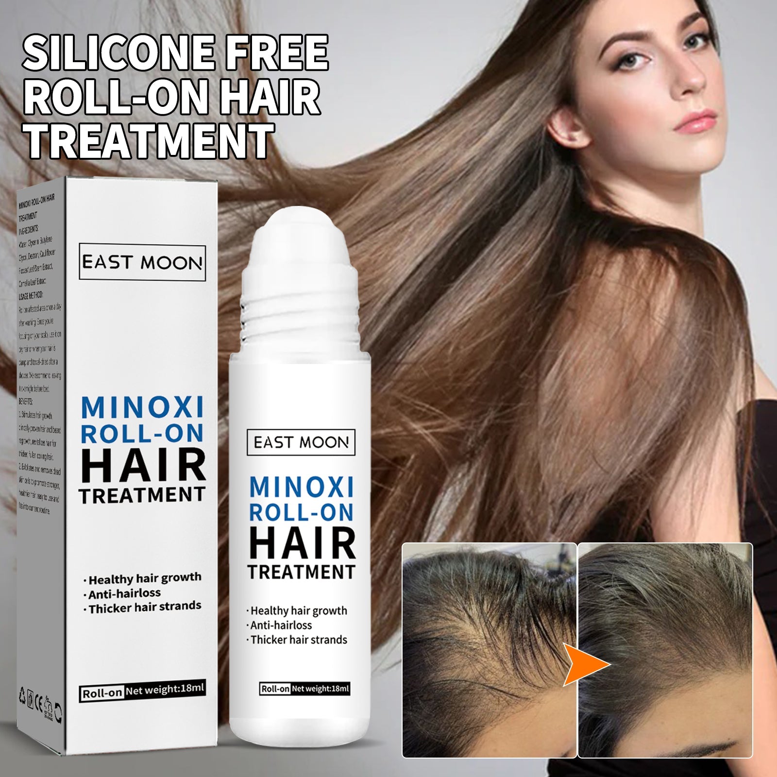 Roll Tight Hair Oil, Moisturizing Hair Care Strong, Strong And Solid Hair Repair Hairline Thick Hair Care - Korvel