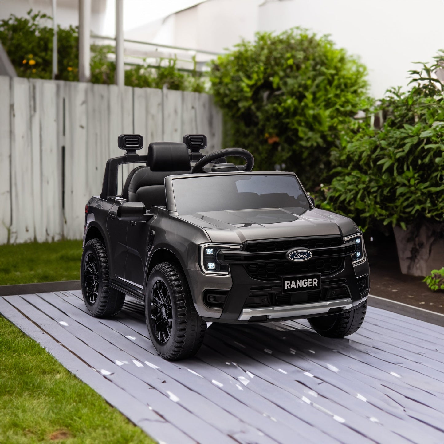 12V children's car remote control, authorized Ford Ranger, 2WD speed 1.86-4.97 miles per hour, suitable for chil hour, suitable - Korvel