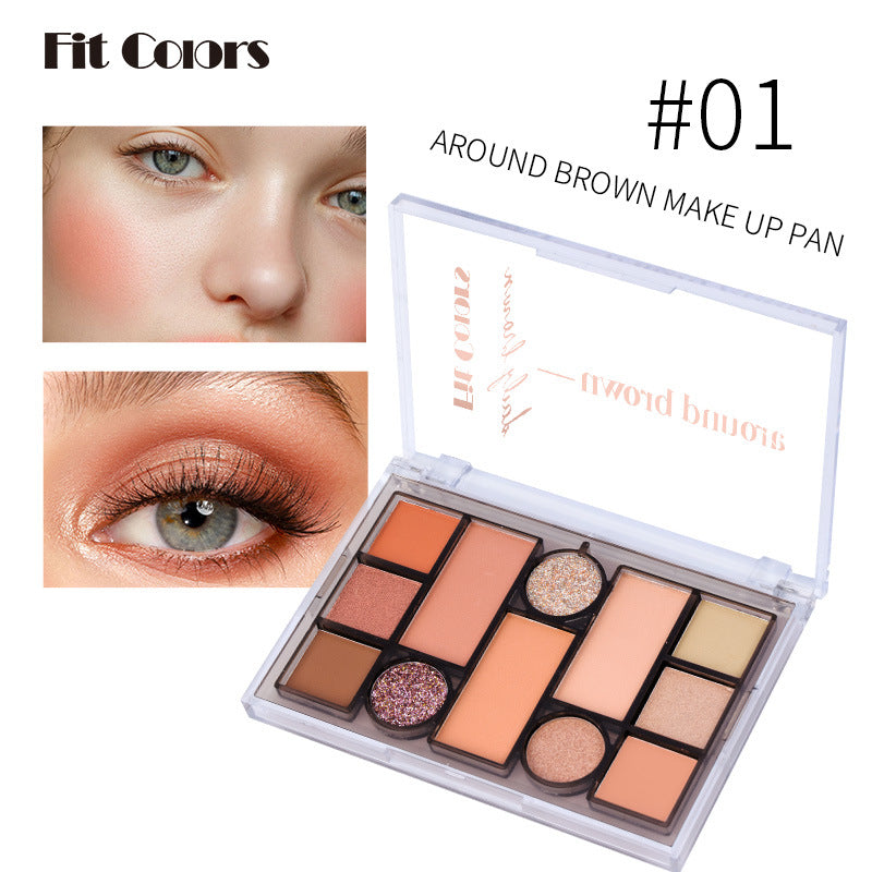 Paleta de Maquillaje Integral Fit Colors de 12 Colores