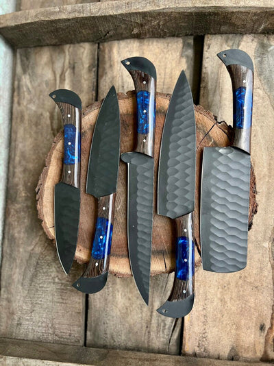 Exquisite Handmade Damascus Steel Chef Knife Set – Ideal Gift for Weddings & Special Occasions - Korvel