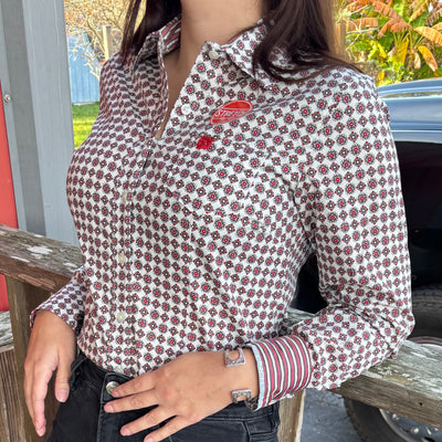 Diamond Bloom Women's Cinch Shirt - Stylish Equestrian Wear - Korvel