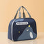 Cute cartoon lunch box bag for students and office workers with side opening, waterproof and thick insulation lunch bag - Korvel