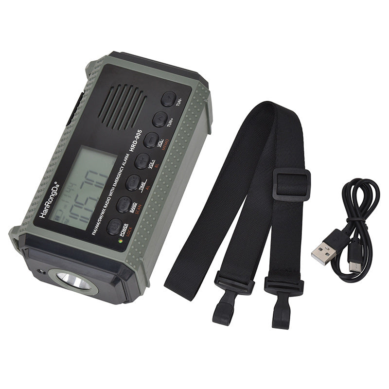 Portable Solar Charging Emergency Radio Scanner