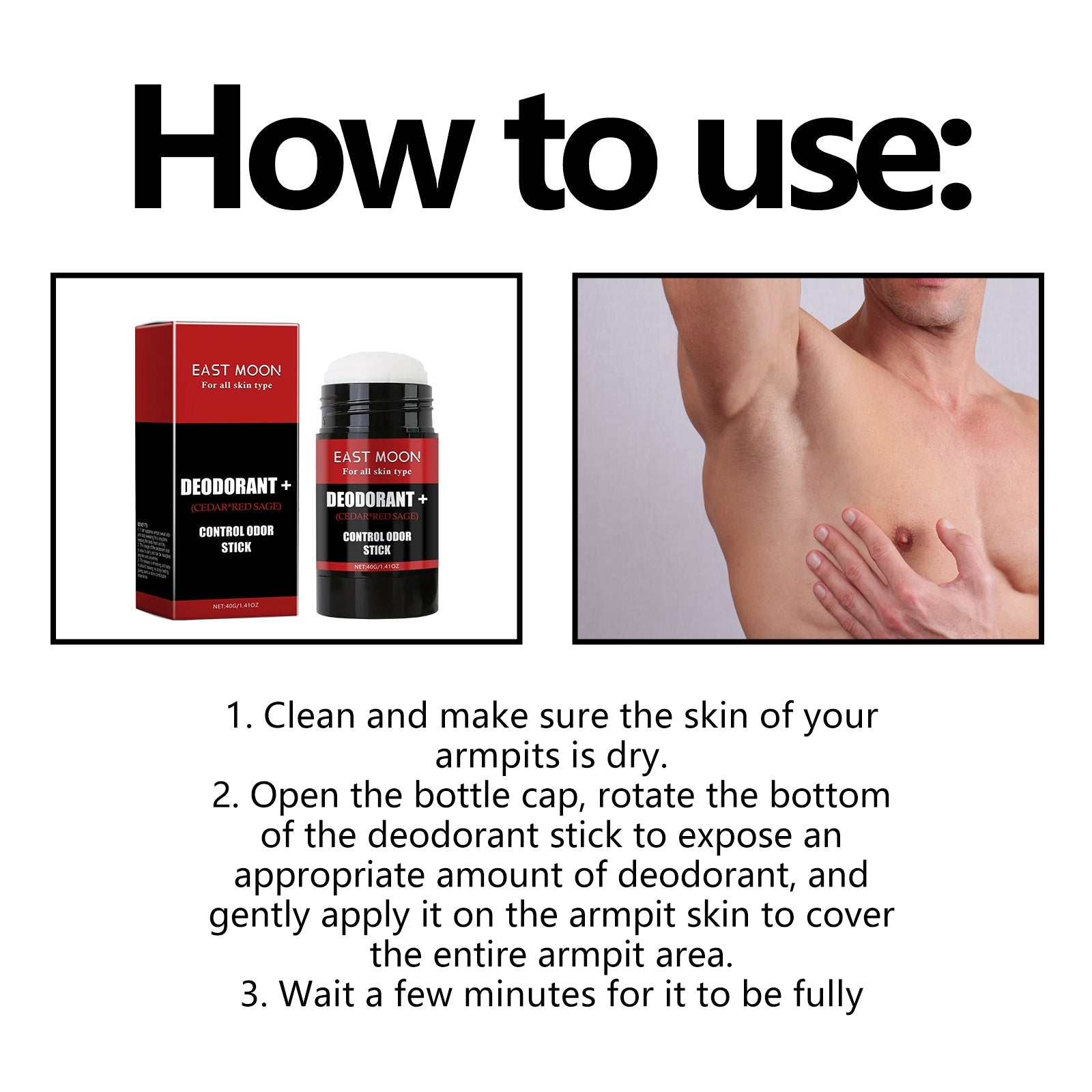 Control Odor Stick, Clean Armpit Odors Fresh And Long-Lasting Portable Body Stick - Korvel