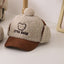 Gorra de béisbol de corduroy cálido para niños con protección para las orejas