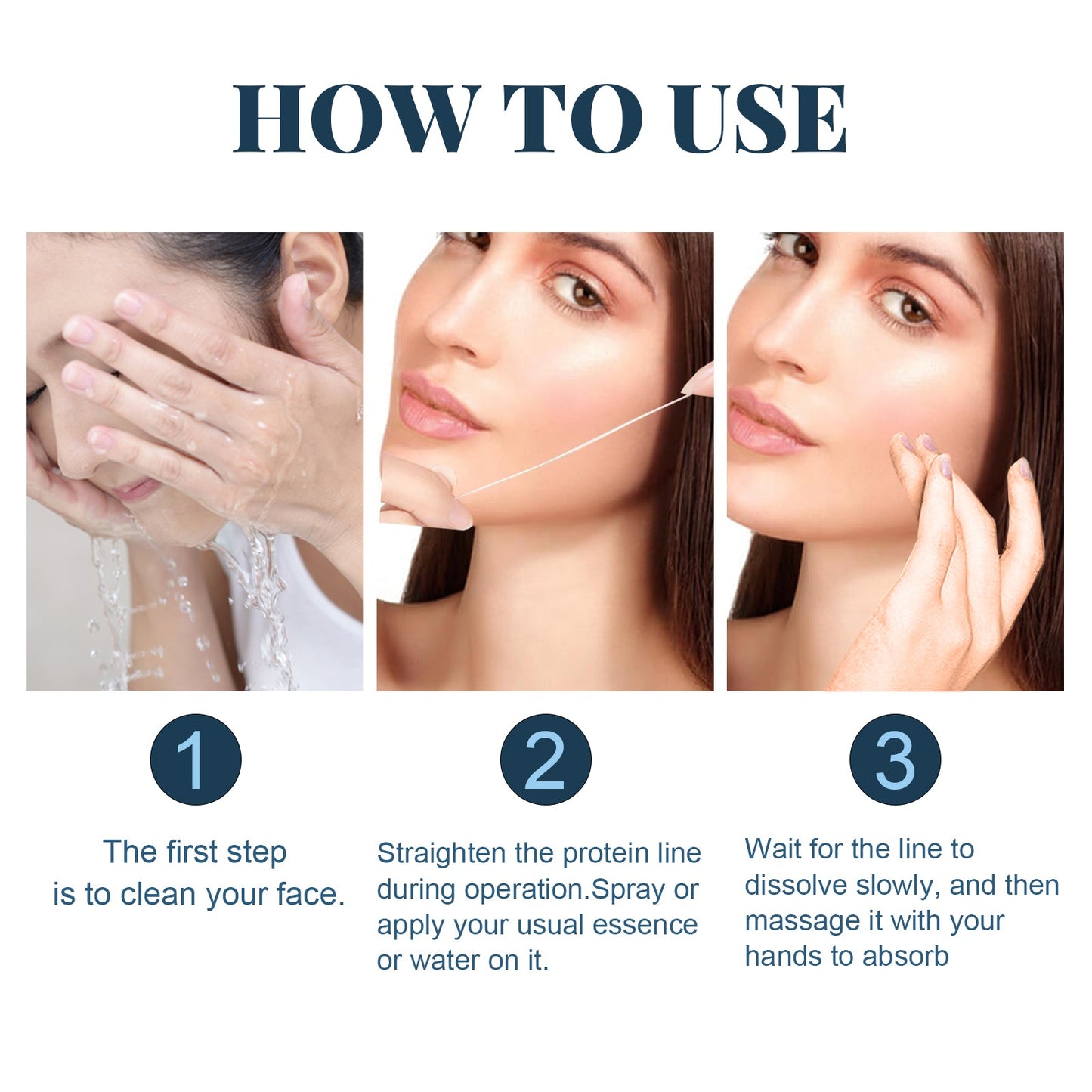 Línea Ascendente de Proteínas - Elevación de la Piel para Contornos Faciales