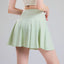 Tennis skirt women's yoga white badminton pleated skirt quick drying anti glare half skirt - Korvel