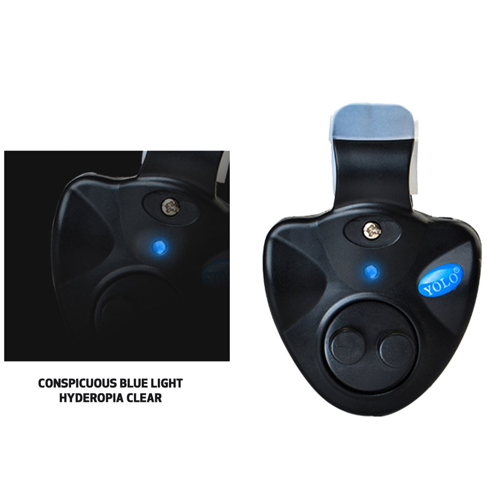 40g Electronic LED Fishing Bite Alarm - Black