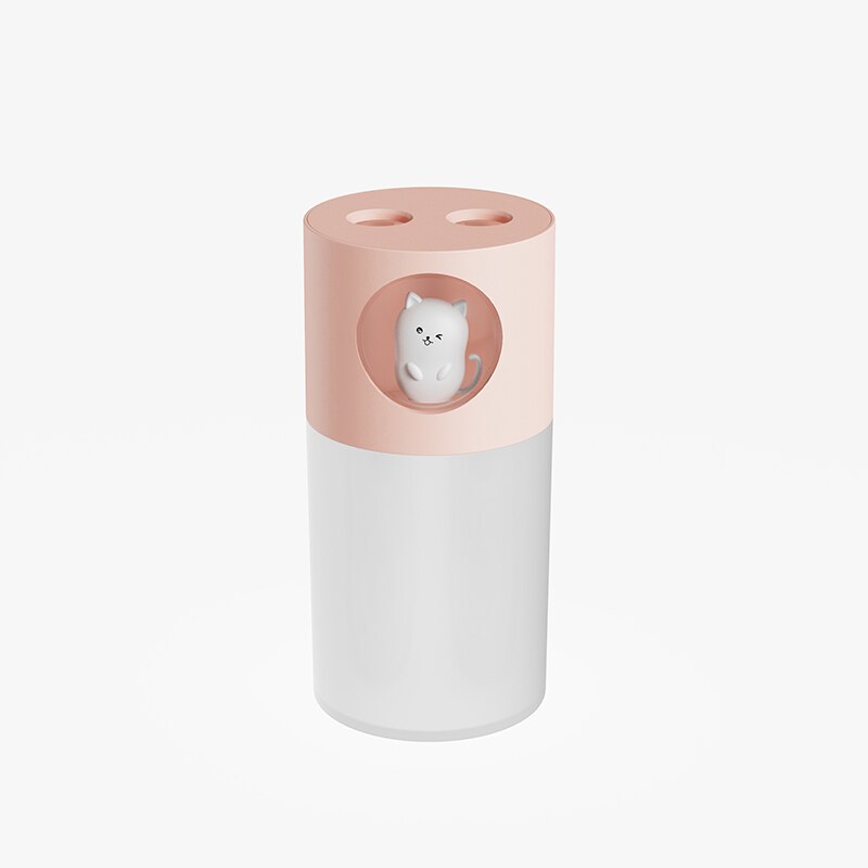 Cute Pet Double Spray Humidifier with Night Light