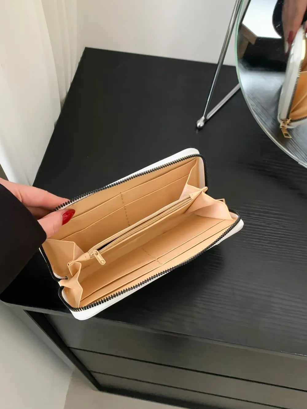 PU Leather Solid Color Wallet - Korvel