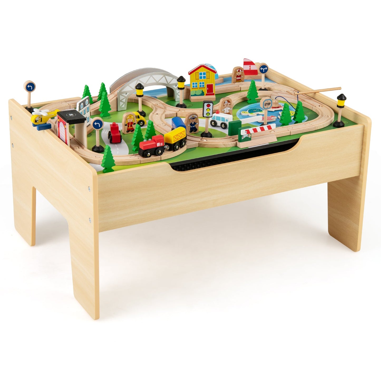 78-Piece Activity Railway Playset for Kids Aged 3+