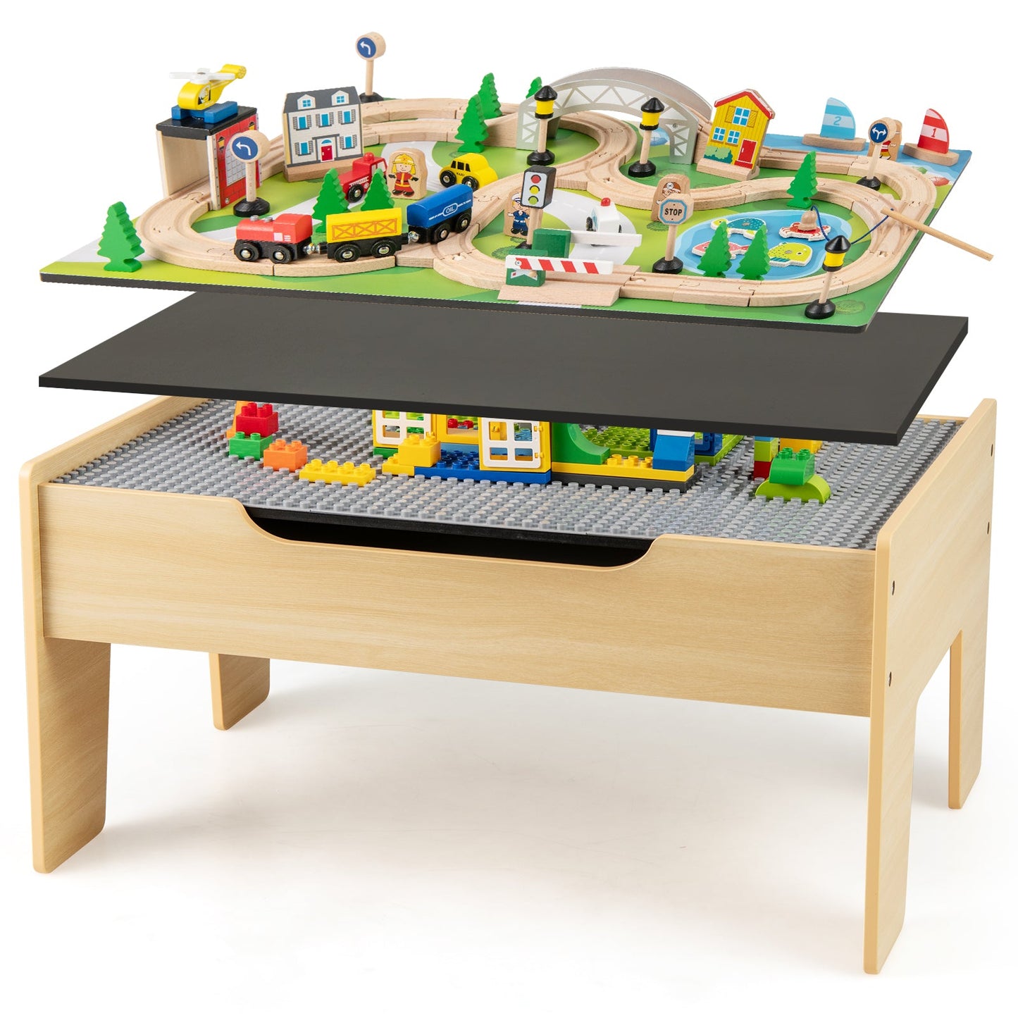 78-Piece Activity Railway Playset for Kids Aged 3+