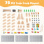 78-Piece Activity Railway Playset for Kids Aged 3+