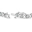 10k White Gold 2.00 Cttw Round-Cut Diamond XOXO Link Bracelet
