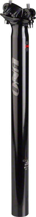 Kalloy Uno 358 2-Bolt Seatpost - 31.6mm x 350mm - Black