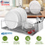 Escurridor de Platos de Acero Inoxidable Premium con Soporte para Cubiertos