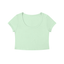 Camiseta corta ajustada de color sólido para mujer Loki & Ivy