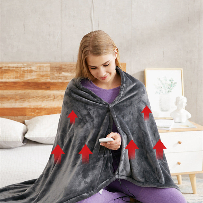 Premium USB Heated Flannel Blanket for Cold Protection