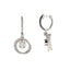 Genuine 1.00ct Diamond Dangle Earrings in 14KT White Gold