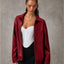 Chaqueta Bomber de Cuero Sofisticada con Cuello de Solapa