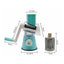 5-in-1 Cheese Grater: Gourmet, Rotary with Hand Crank, 10 Blades (3 Blades-C), for Cheese & Vegetable Slicing. - Korvel