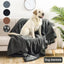 Flannel Cotton Wool Sherpa Thick Pet Blanket