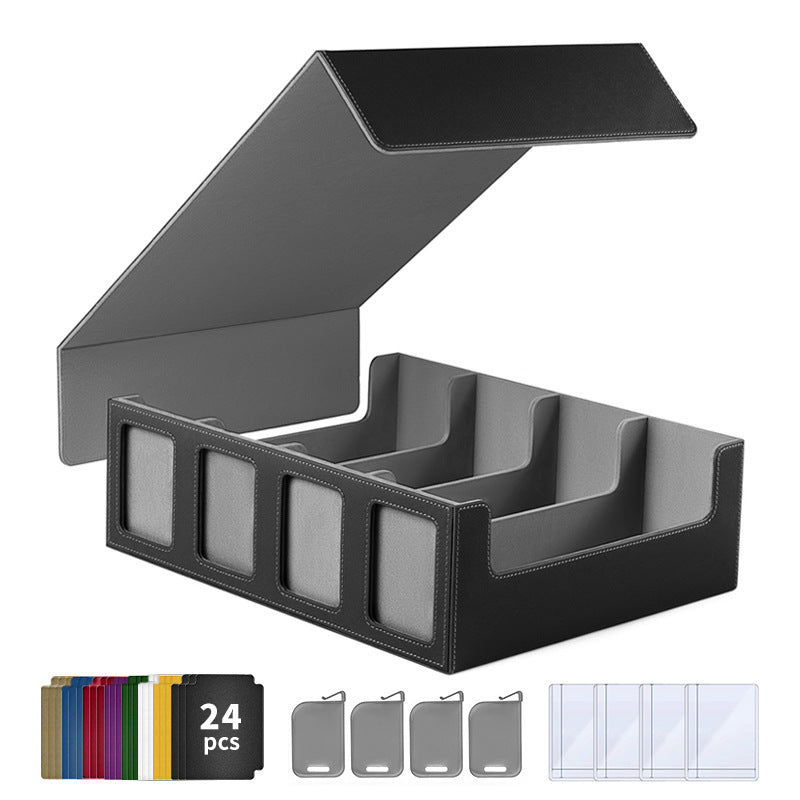 Large-capacity 3000+ Tabletop Game Card Storage Box - Yu-Gi-Oh! & Pokémon Flip-Top Card Case - Korvel