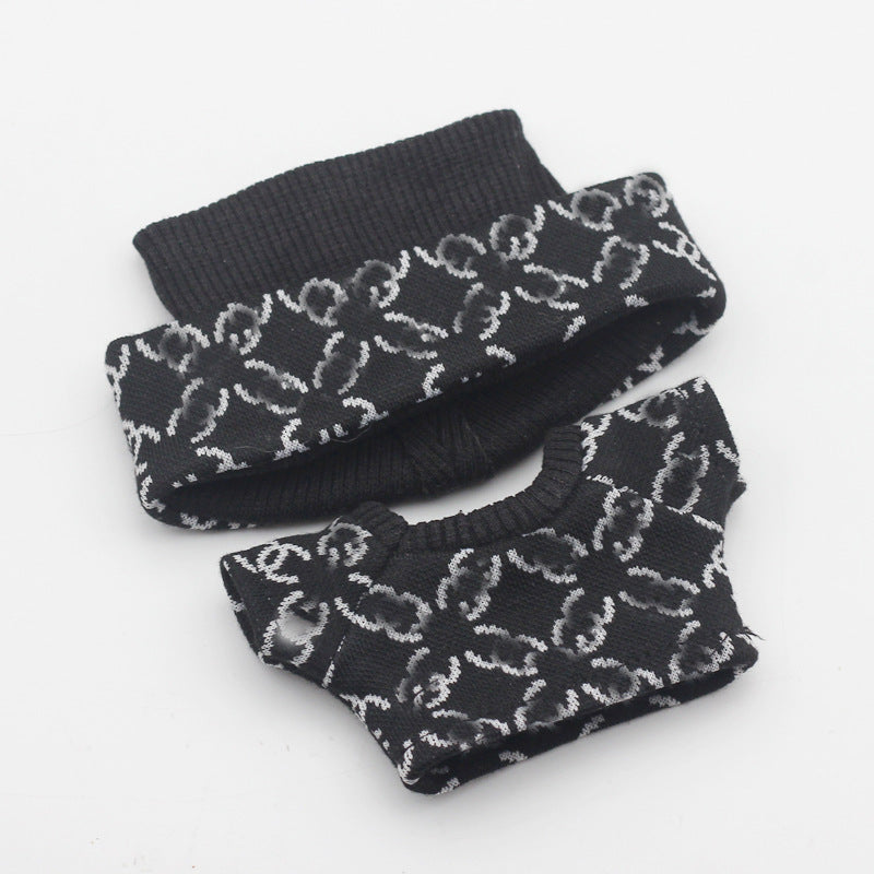 17cm Labubu First and Second Generation Blind Box 10cm Cotton Crying Doll Clothes Knitted Printed Hat - Korvel