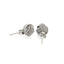 Sterling Silver Textured Love Knot Stud Earrings