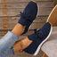 Lace Up Mesh Flats for Women - Breathable Casual Wedges