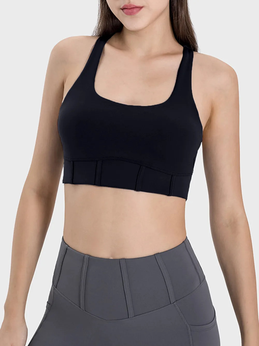 Square Neck Wide Strap Active Tank - Korvel