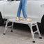 Work Platform Aluminum Portable Bench Folding Ladder ANSI Capacity 225 LBS 40" - Korvel