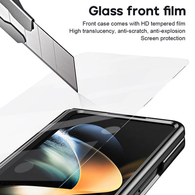 Suitable for Samsung zfold 5 phone case FOLD4 folding official pen slot case film integrated all inclusive anti fall protective case - Korvel