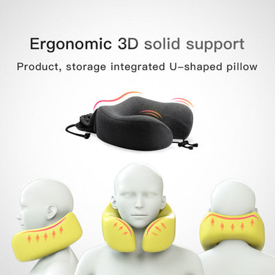 Portable U-Shaped Travel Pillow for Comfort on the Go