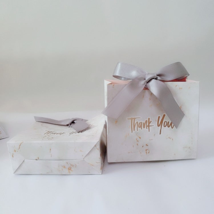 Elegant Marbled European Style Gift Bag for Weddings