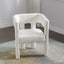 Beige Contemporary Fabric Upholstered Accent Chair