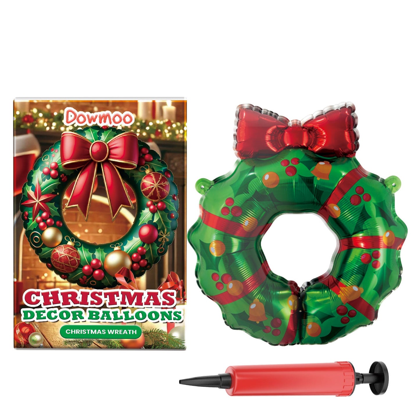 Festive Christmas Balloon Set - Santa, Reindeer & Tree