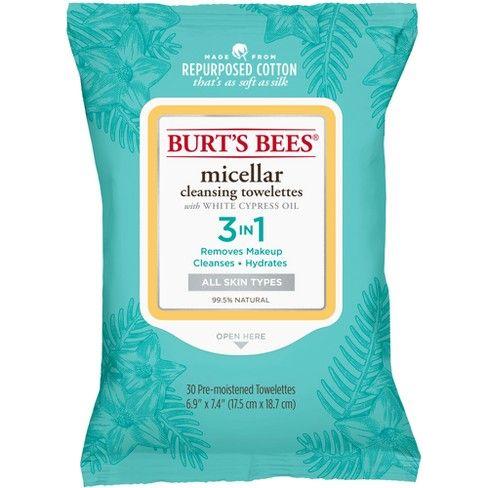 Burt's Bees 3-in-1 Micellar Cleansing Towelettes - 30 Count